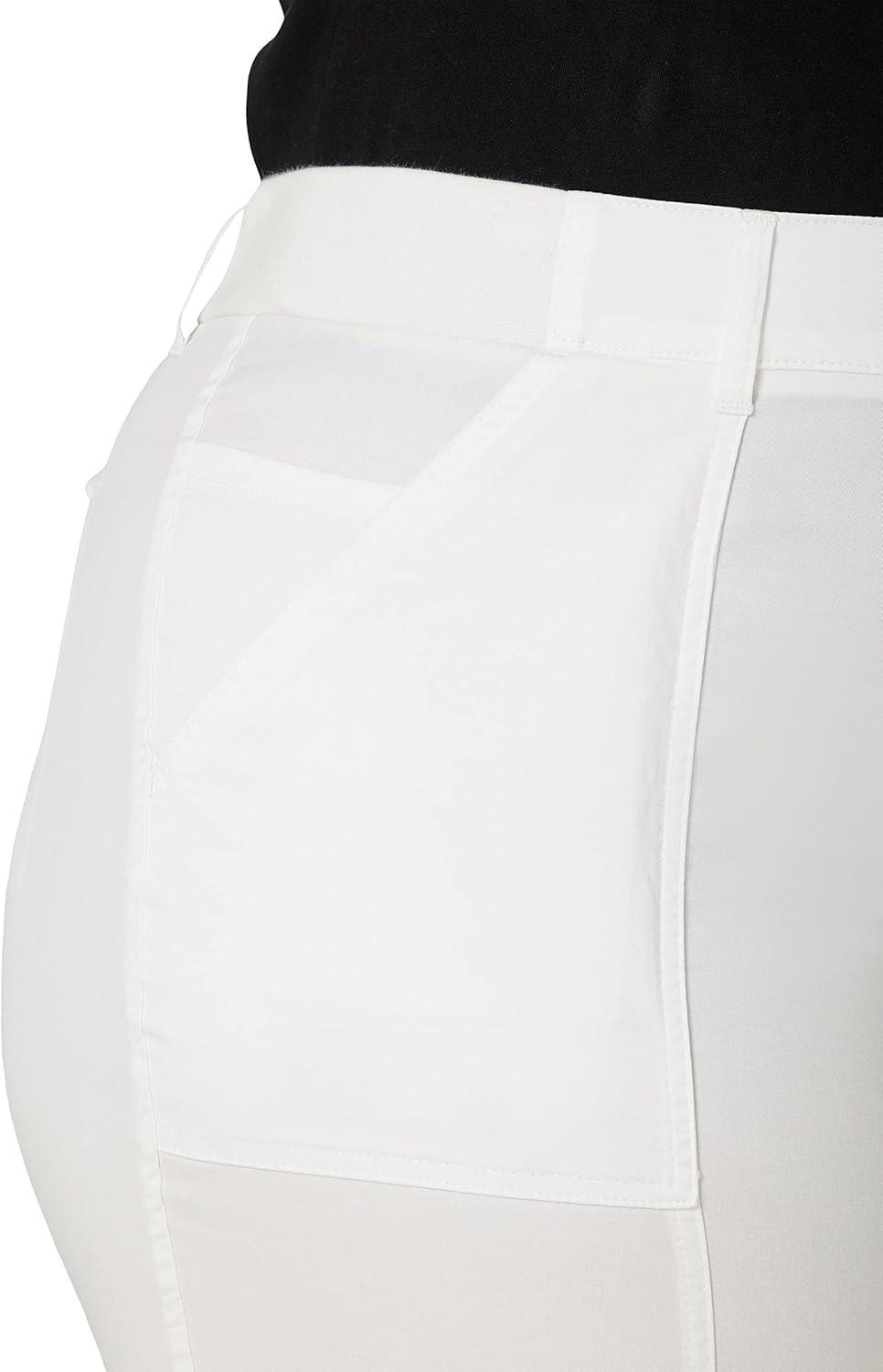 imageLee Womens Plus Size Ultra Lux Comfort with Flextogo Utility Skimmer Capri PantWhite