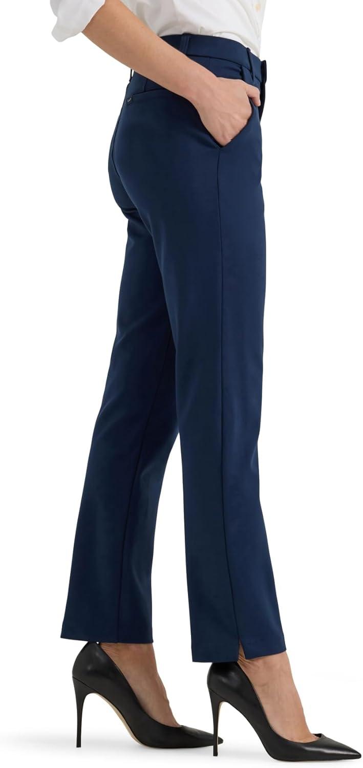 imageLee Womens Ultra Lux Comfort Any Wear Side Vent Ankle PantEmperor Navy