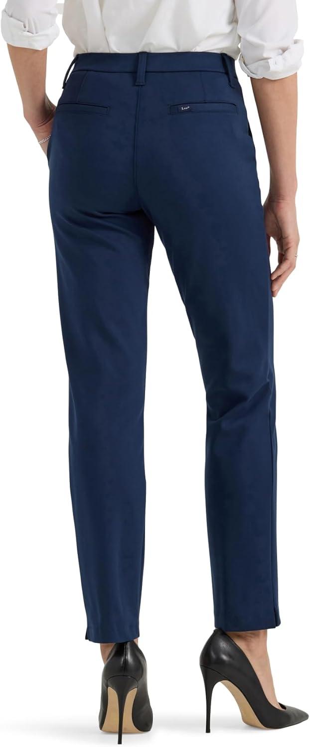 imageLee Womens Ultra Lux Comfort Any Wear Side Vent Ankle PantEmperor Navy