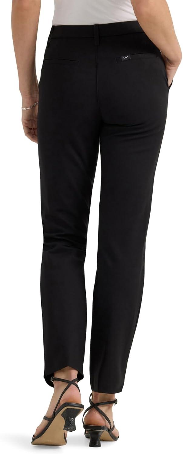 imageLee Womens Ultra Lux Comfort Any Wear Side Vent Ankle PantUnionall Black