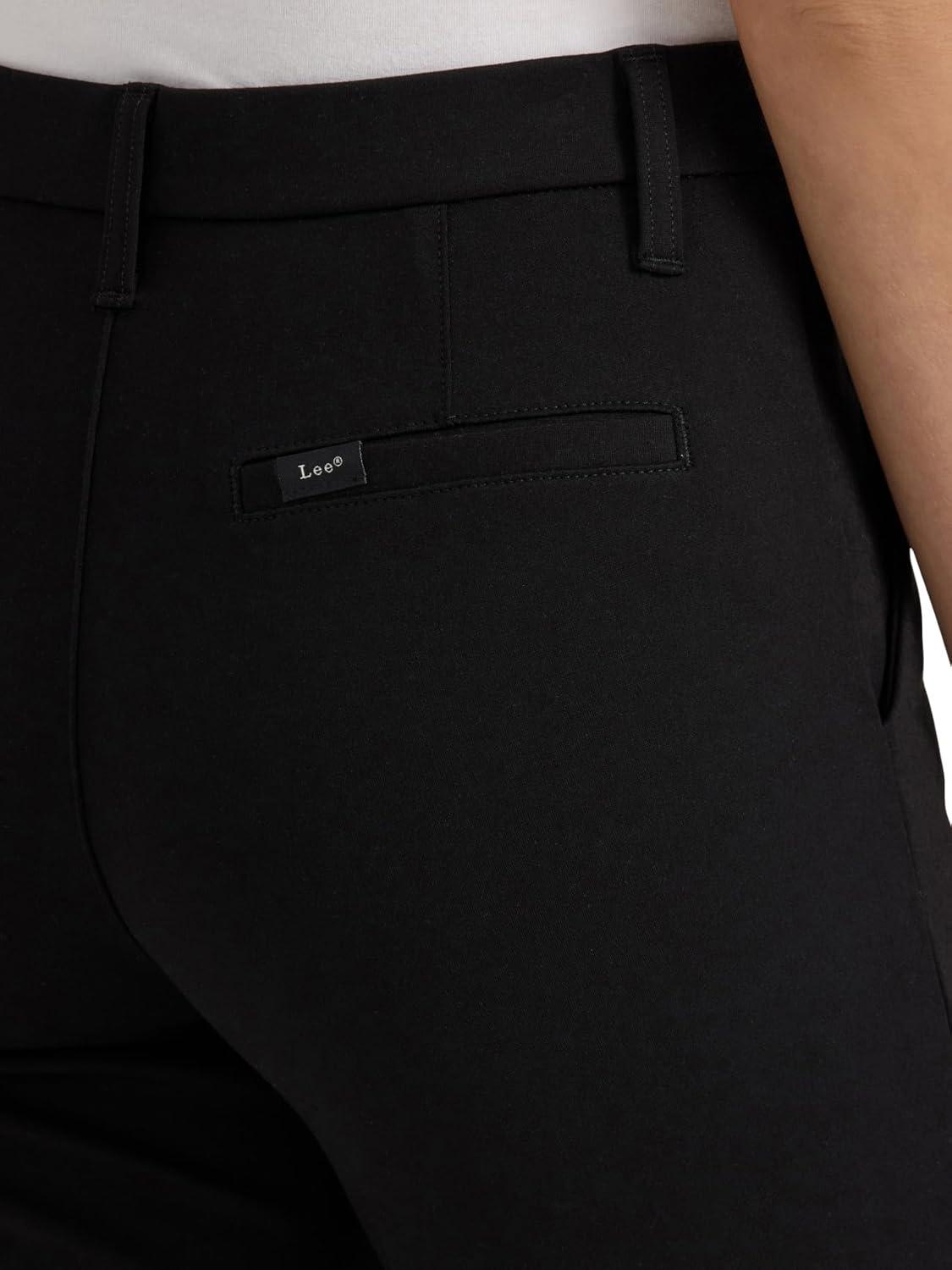 imageLee Womens Ultra Lux Comfort Any Wear Side Vent Ankle PantUnionall Black