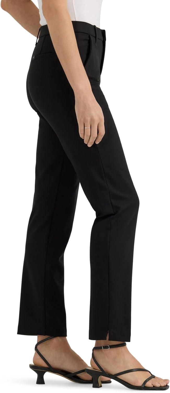 imageLee Womens Ultra Lux Comfort Any Wear Side Vent Ankle PantUnionall Black