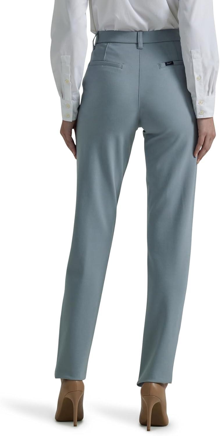 imageLee Womens Ultra Lux Comfort Any Wear Straight Leg PantConcrete Gray