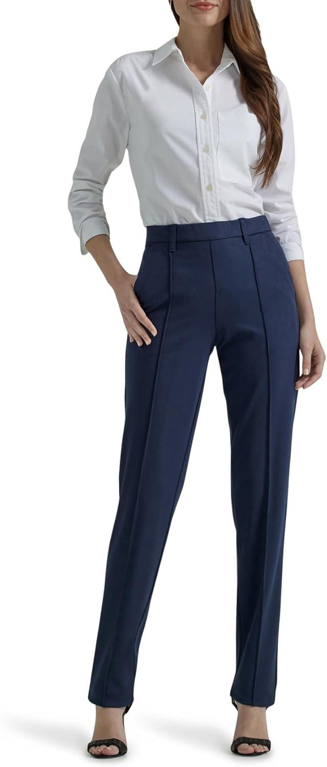 imageLee Womens Ultra Lux Comfort Any Wear Straight Leg PantEmperor Navy