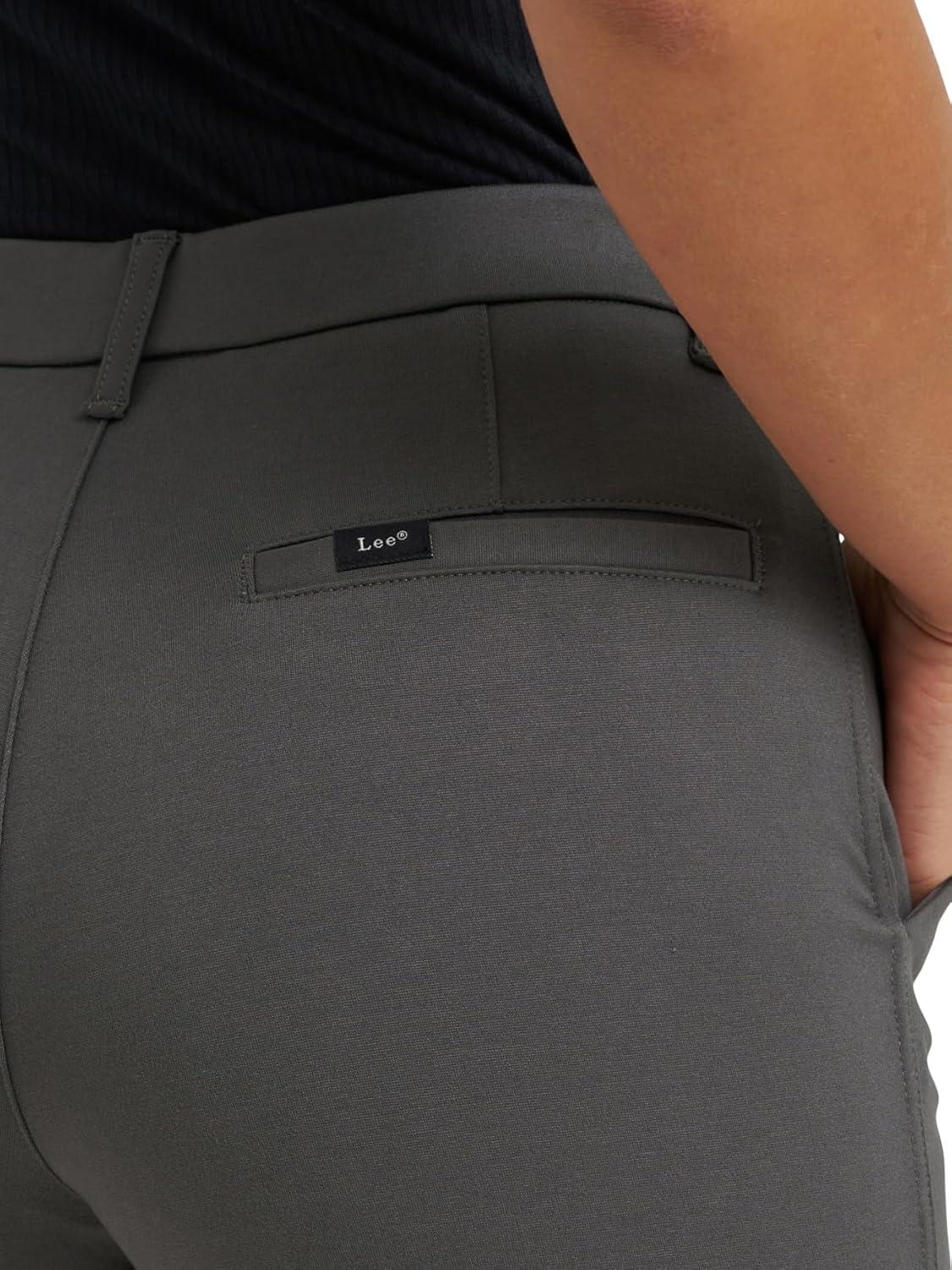 imageLee Womens Ultra Lux Comfort Any Wear Straight Leg PantStatic Gray
