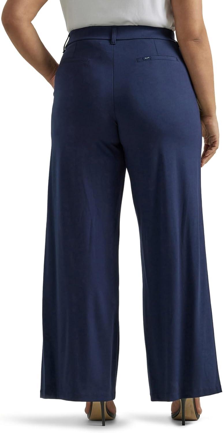 imageLee Womens Ultra Lux Comfort Any Wear Wide Leg PantEmperor Navy