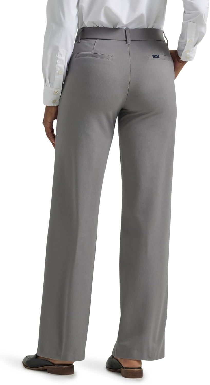 imageLee Womens Ultra Lux Comfort Any Wear Wide Leg PantHd Gray