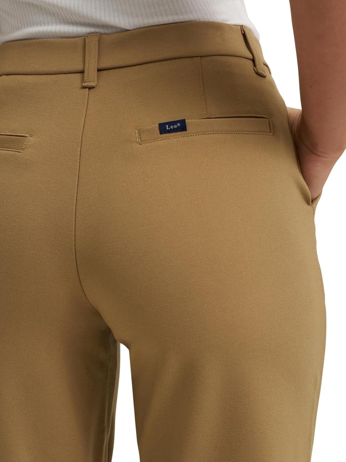 imageLee Womens Ultra Lux Comfort Any Wear Wide Leg PantKhaki