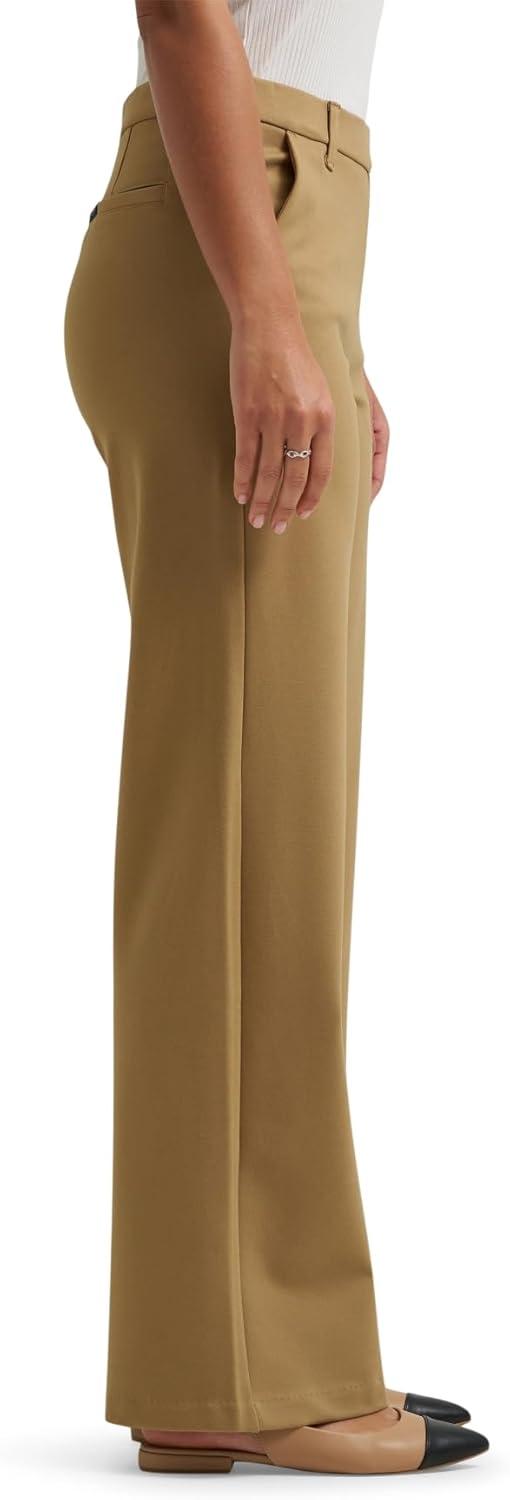 imageLee Womens Ultra Lux Comfort Any Wear Wide Leg PantKhaki