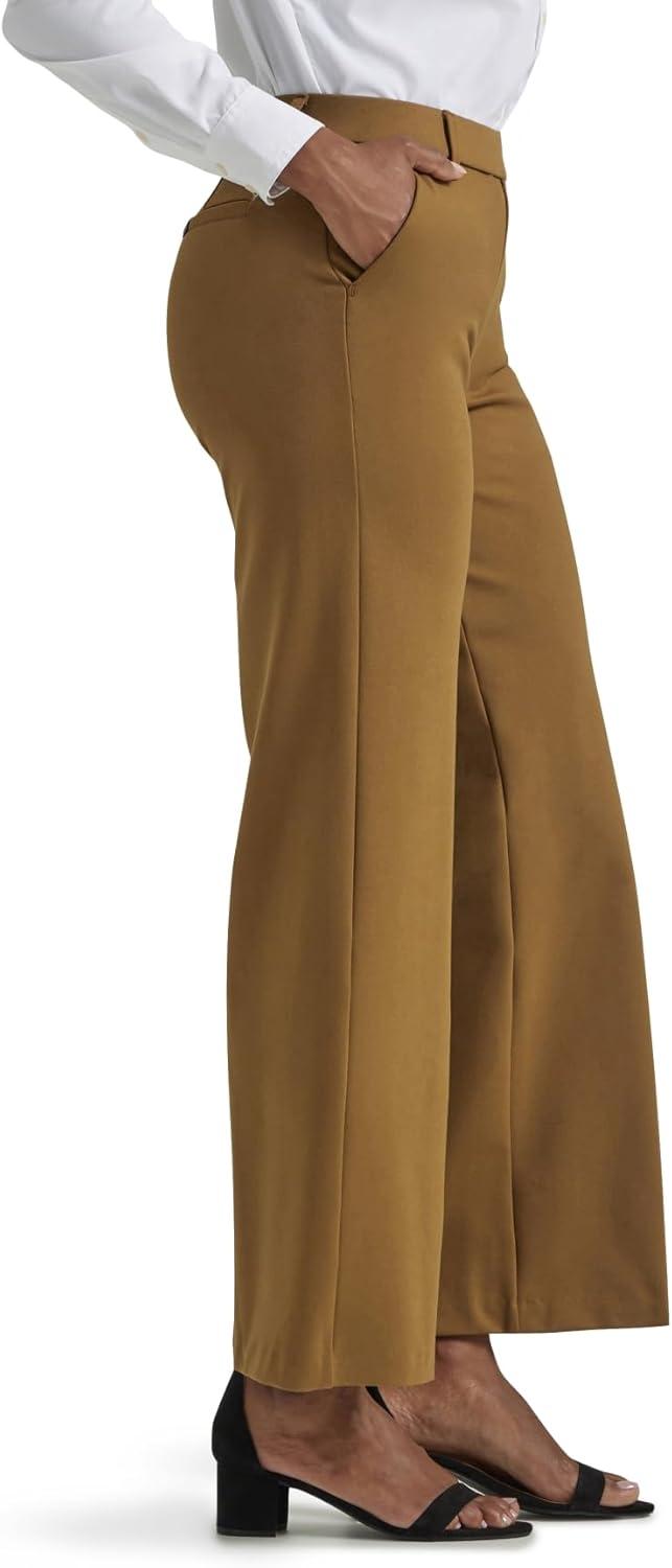 imageLee Womens Ultra Lux Comfort Any Wear Wide Leg PantTumbleweed