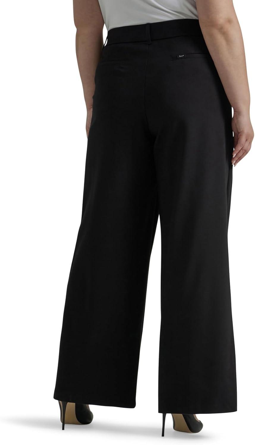 imageLee Womens Ultra Lux Comfort Any Wear Wide Leg PantUnionall Black