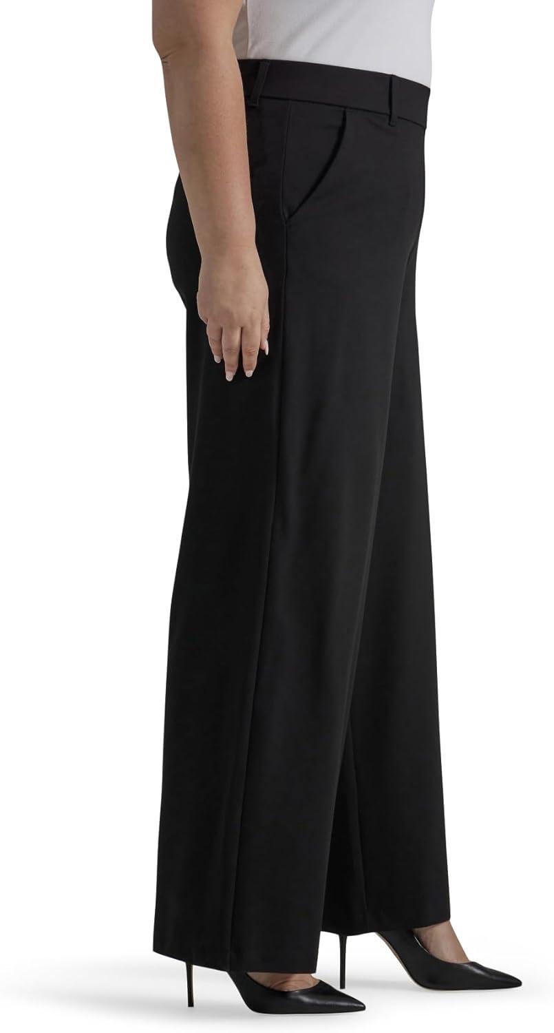 imageLee Womens Ultra Lux Comfort Any Wear Wide Leg PantUnionall Black