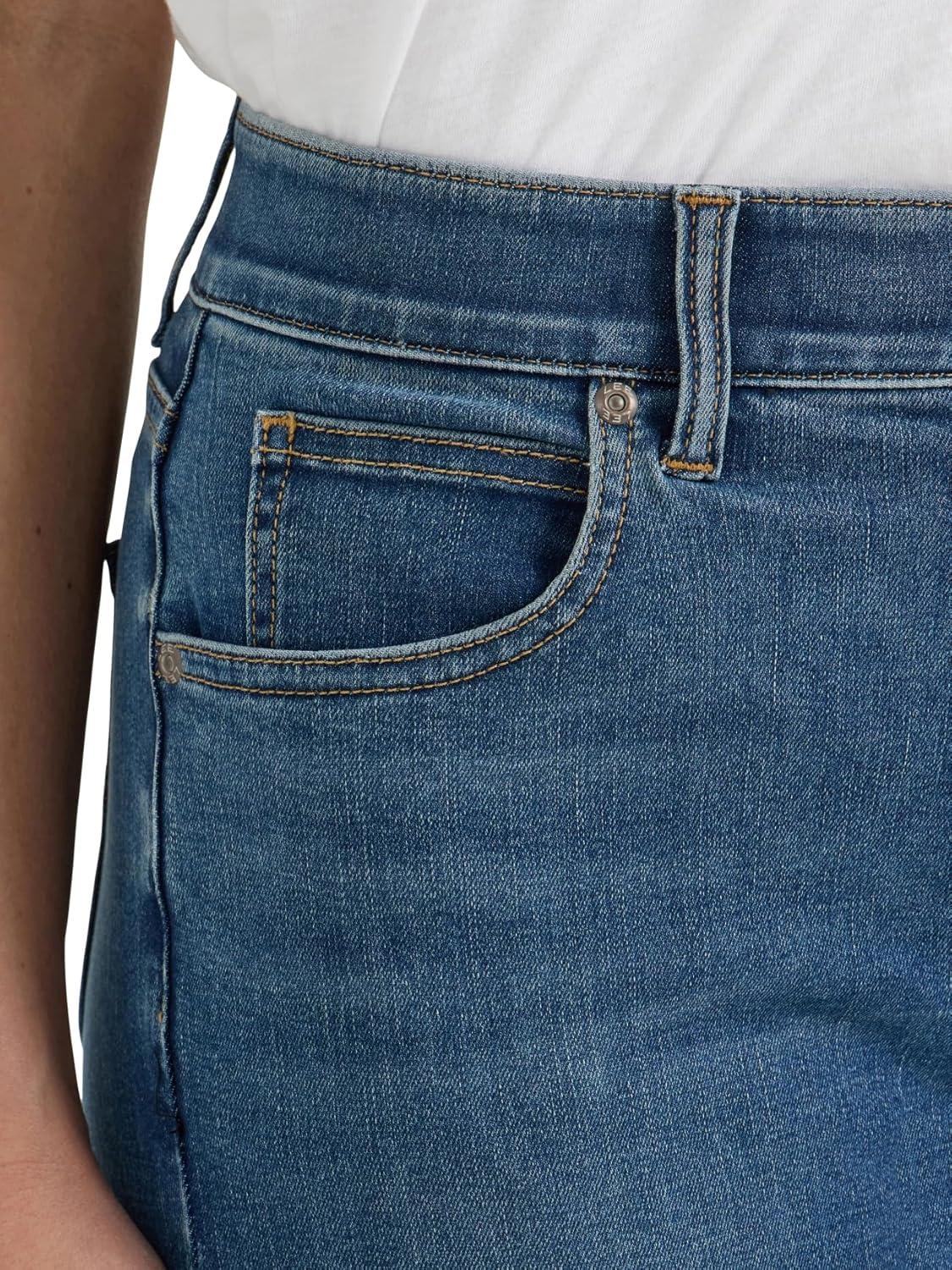 imageLee Womens Ultra Lux Comfort with Flex Motion Slim Straight Jean with Ever FitPower Struggle