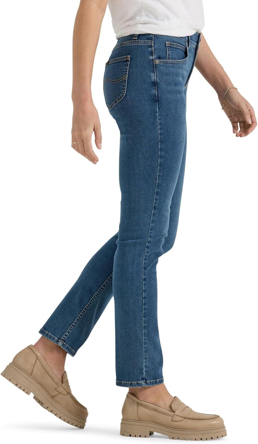 imageLee Womens Ultra Lux Comfort with Flex Motion Slim Straight Jean with Ever FitPower Struggle