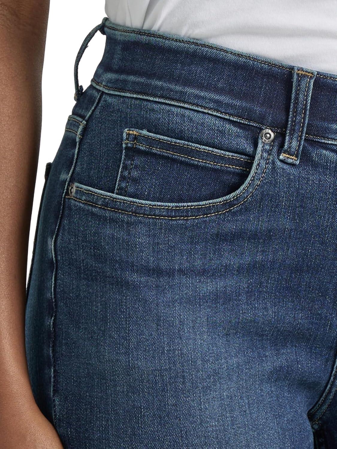 imageLee Womens Ultra Lux Comfort with Flex Motion Straight Leg JeanGreet the Day