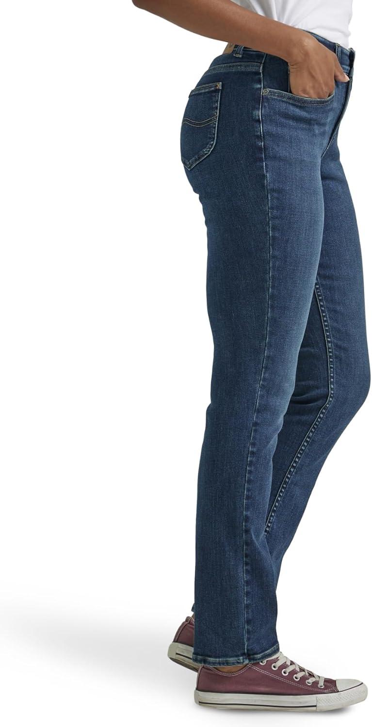imageLee Womens Ultra Lux Comfort with Flex Motion Straight Leg JeanGreet the Day