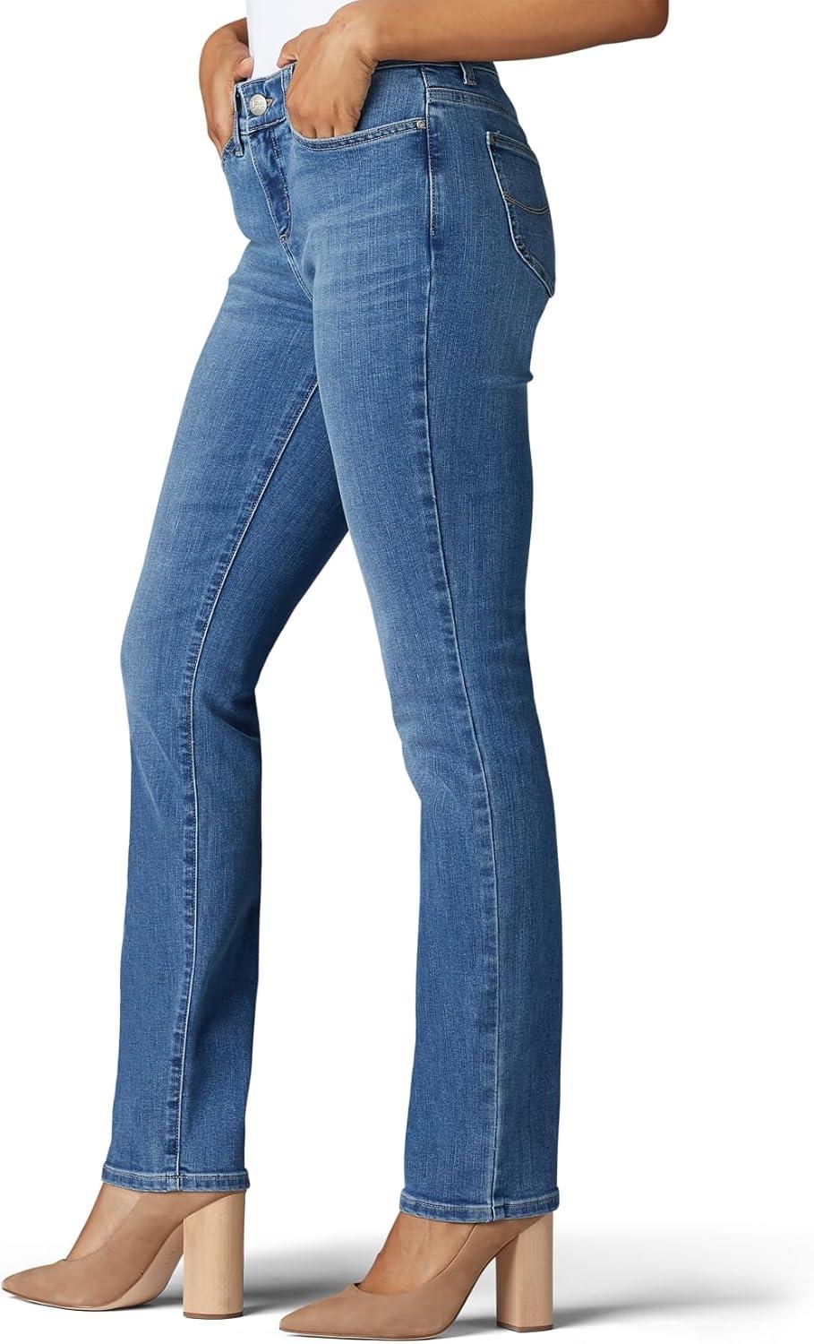 imageLee Womens Ultra Lux Comfort with Flex Motion Straight Leg JeanJuniper
