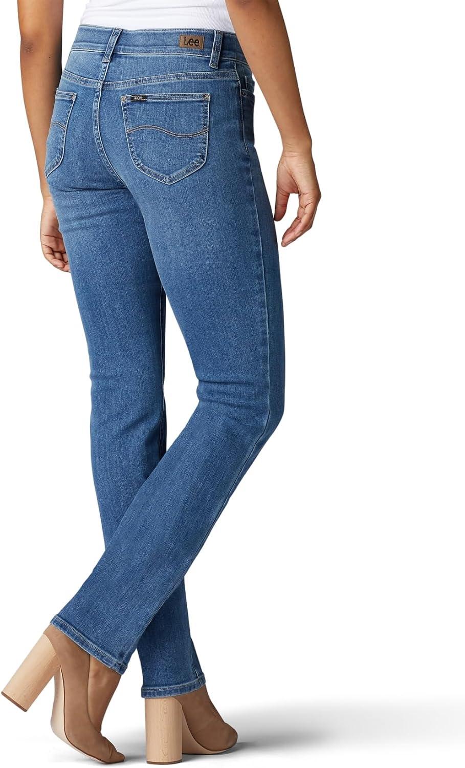 imageLee Womens Ultra Lux Comfort with Flex Motion Straight Leg JeanJuniper