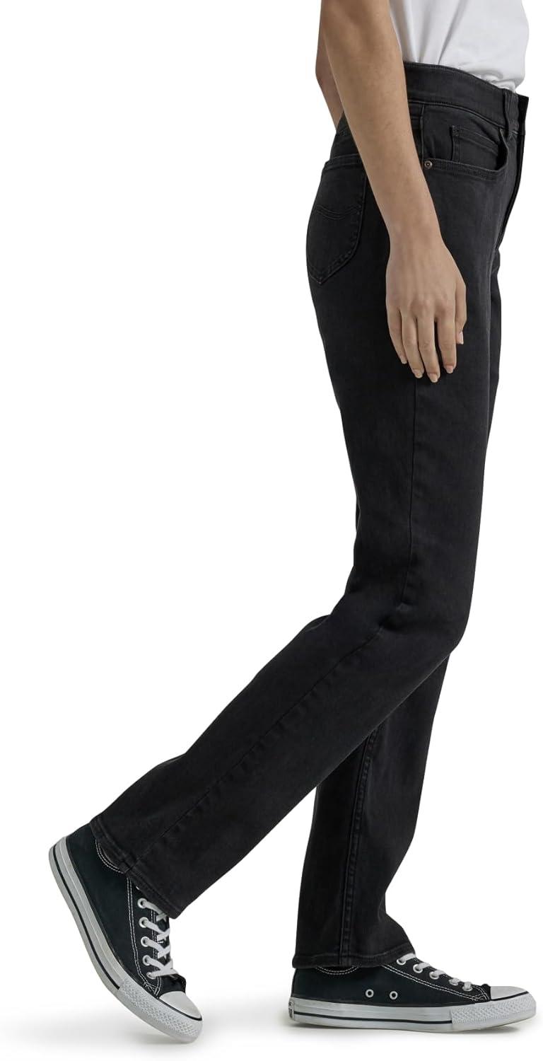 imageLee Womens Ultra Lux Comfort with Flex Motion Straight Leg JeanMidnight Bloom