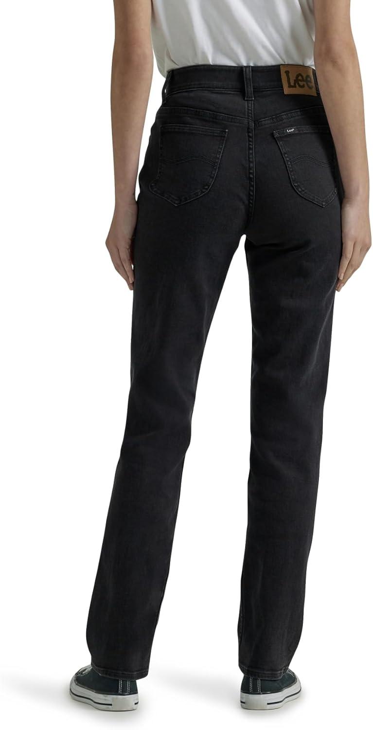 imageLee Womens Ultra Lux Comfort with Flex Motion Straight Leg JeanMidnight Bloom
