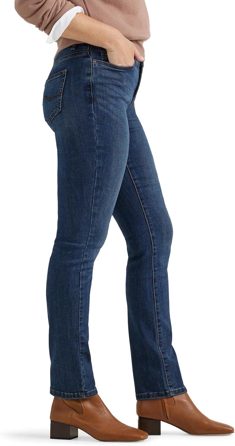 imageLee Womens Ultra Lux Comfort with Flex Motion Straight Leg JeanRoyal Chakra