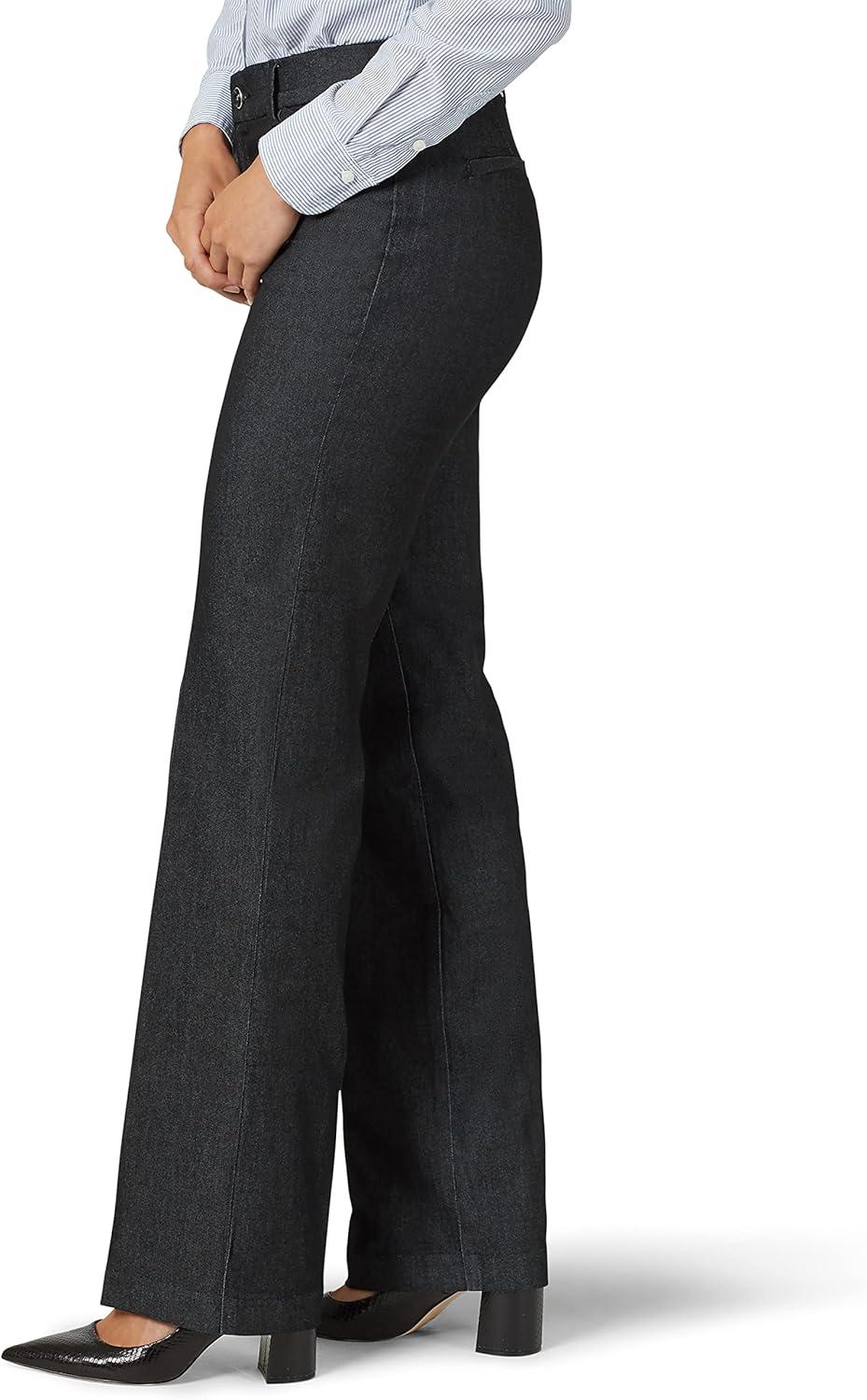 imageLee Womens Ultra Lux Comfort with Flex Motion Trouser PantBlack Rinse