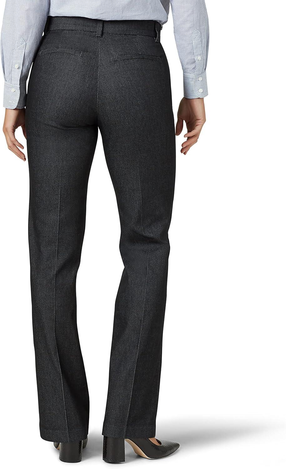 imageLee Womens Ultra Lux Comfort with Flex Motion Trouser PantBlack Rinse