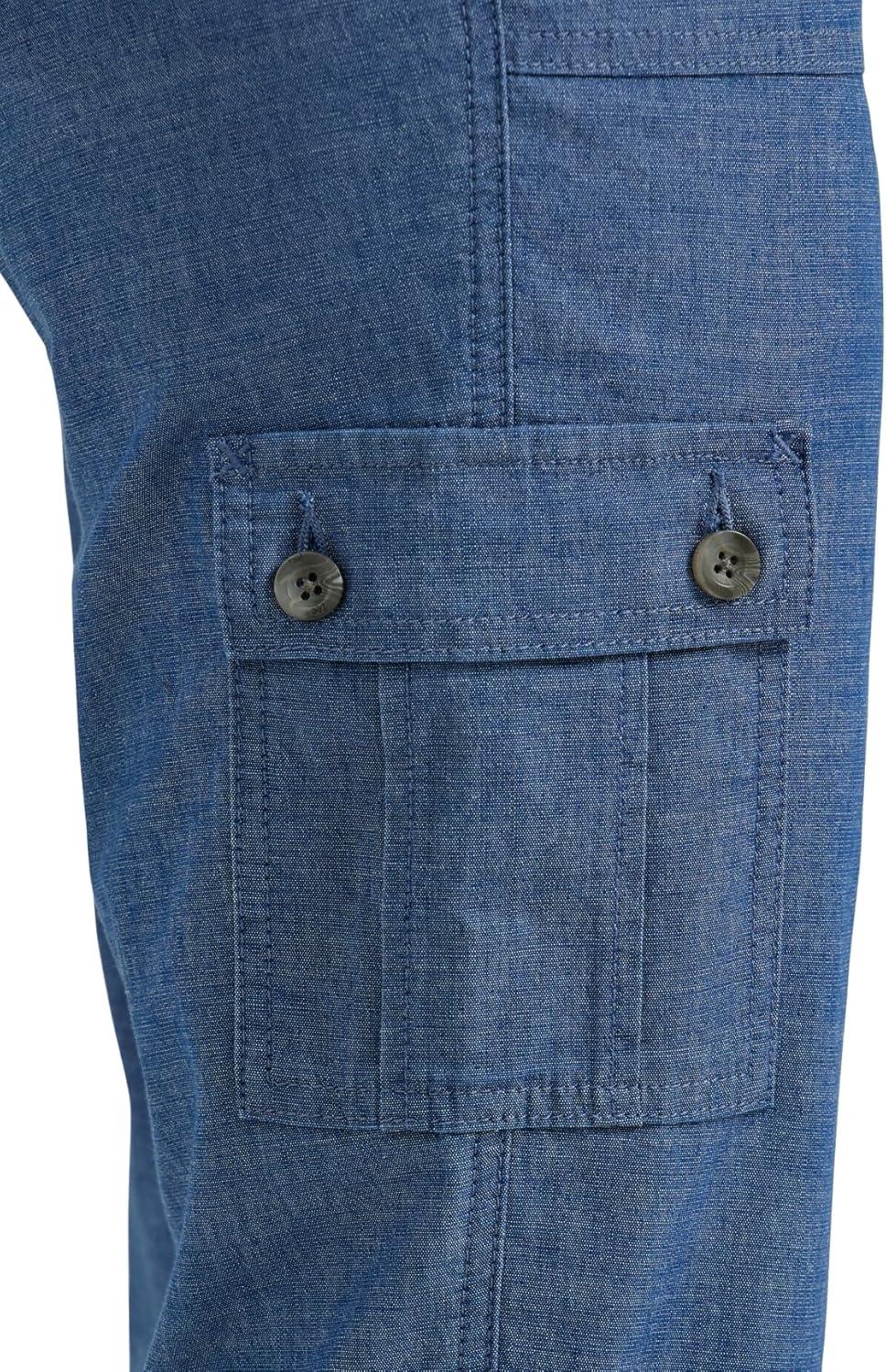imageLee Womens Ultra Lux Comfort with FlextoGo Cargo Capri PantChambray