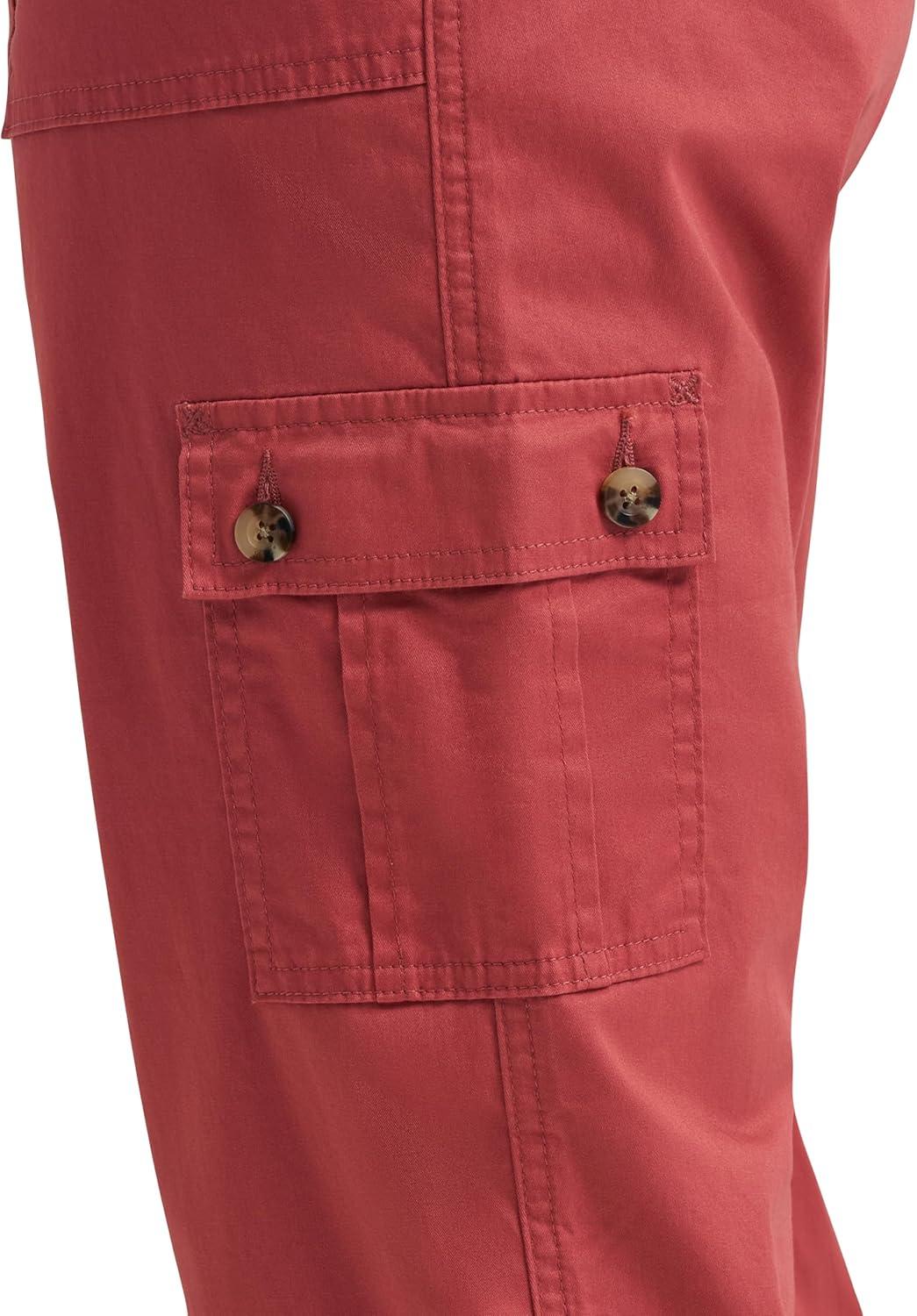 imageLee Womens Ultra Lux Comfort with FlextoGo Cargo Capri PantCinnamon Red