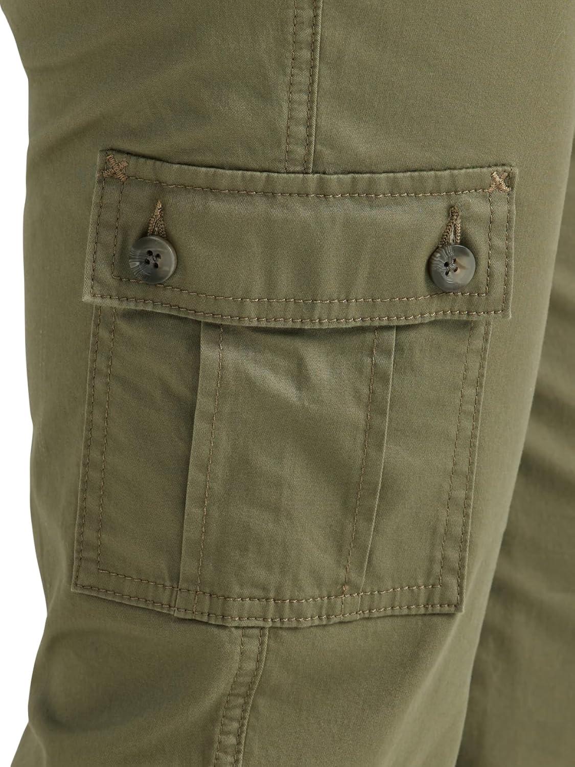 imageLee Womens Ultra Lux Comfort with FlextoGo Cargo Capri PantDeep Lichen Green
