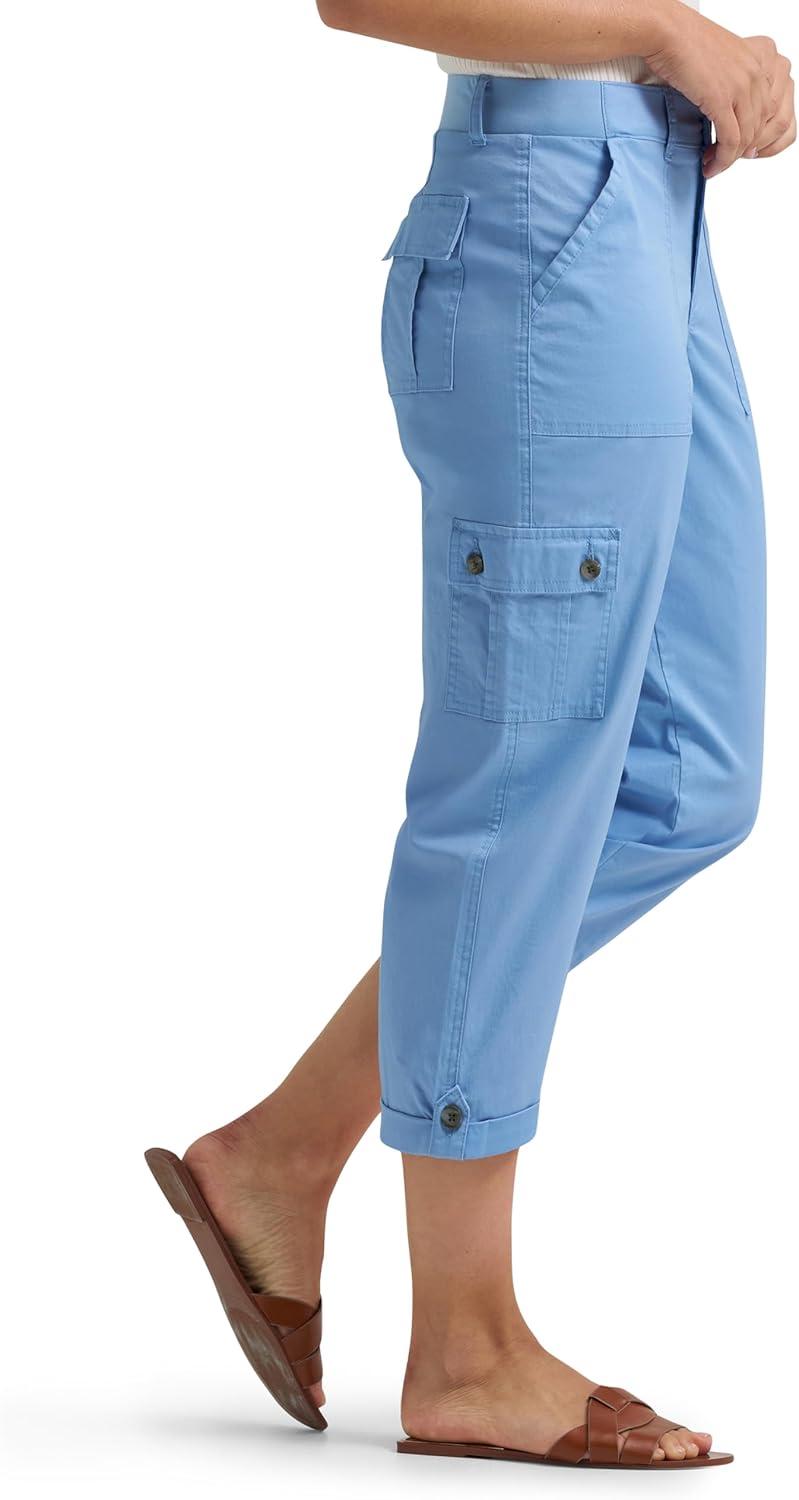 imageLee Womens Ultra Lux Comfort with FlextoGo Cargo Capri PantHalogen