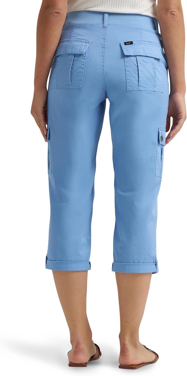 imageLee Womens Ultra Lux Comfort with FlextoGo Cargo Capri PantHalogen