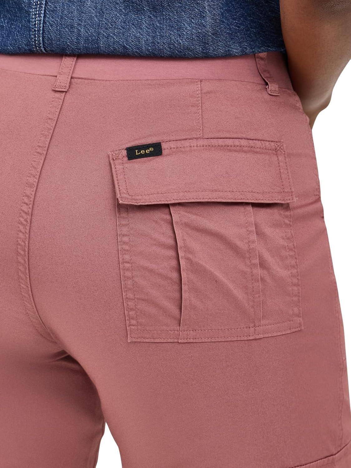 imageLee Womens Ultra Lux Comfort with FlextoGo Cargo Capri PantHenna