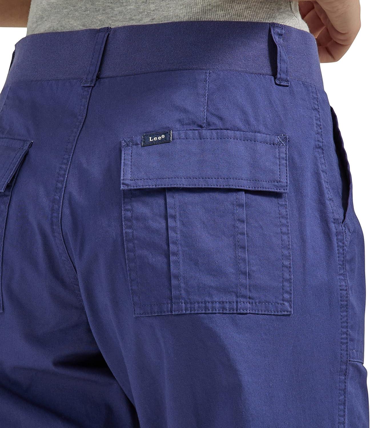 imageLee Womens Ultra Lux Comfort with FlextoGo Cargo Capri PantMedieval Blue