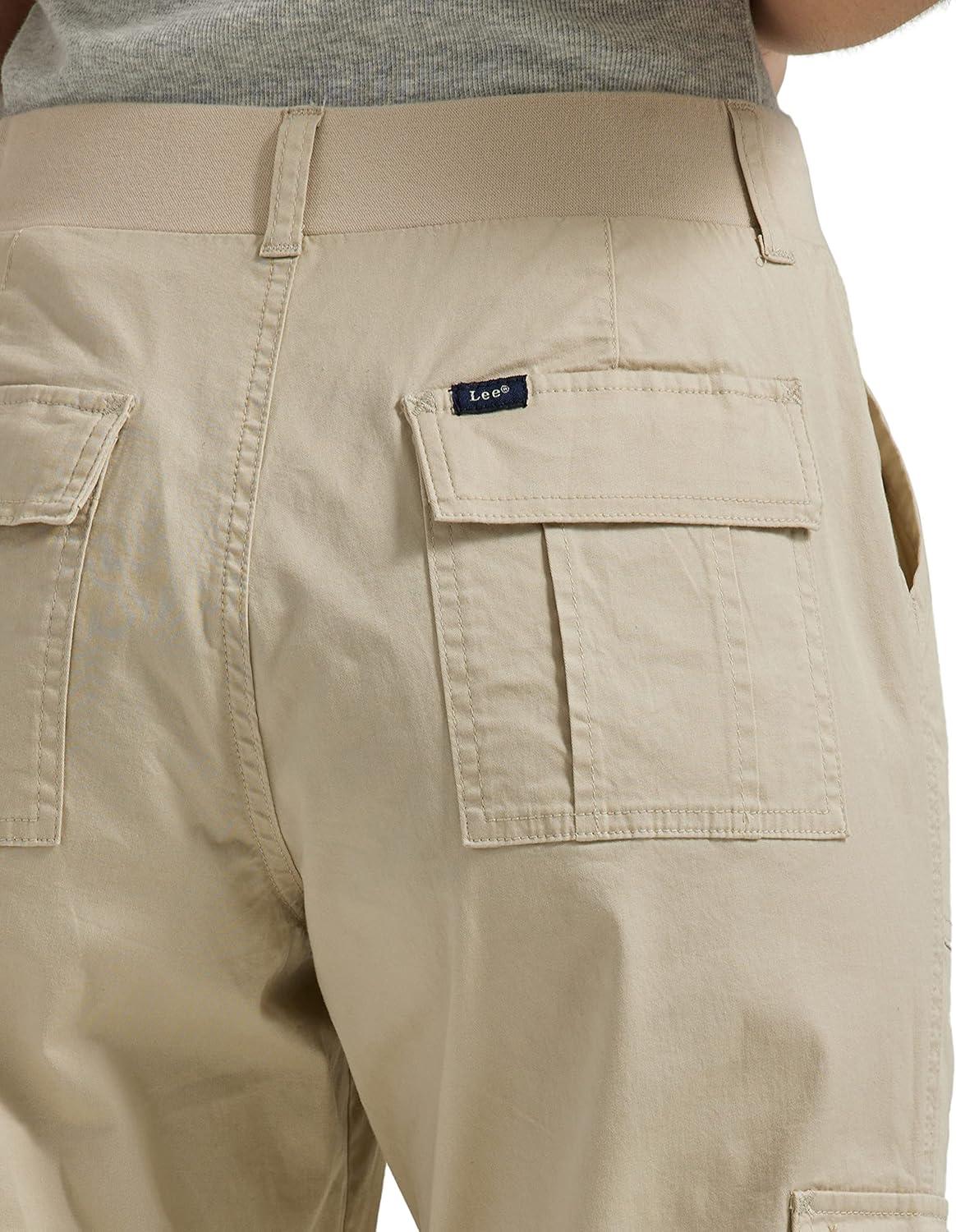 imageLee Womens Ultra Lux Comfort with FlextoGo Cargo Capri PantPioneer Beige