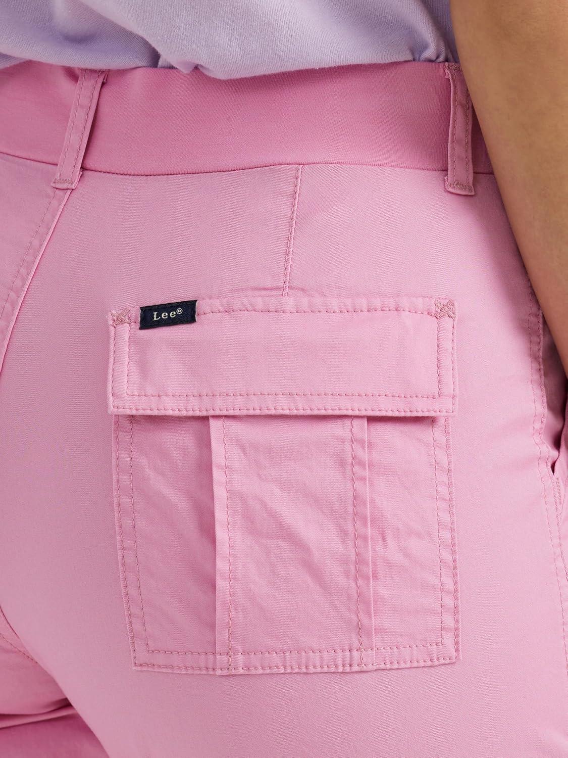 imageLee Womens Ultra Lux Comfort with FlextoGo Cargo Capri PantSugar Lilac
