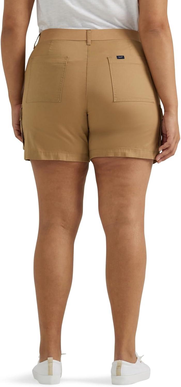 imageLee Womens Ultra Lux Comfort with Flextogo Cargo ShortSettler Tan