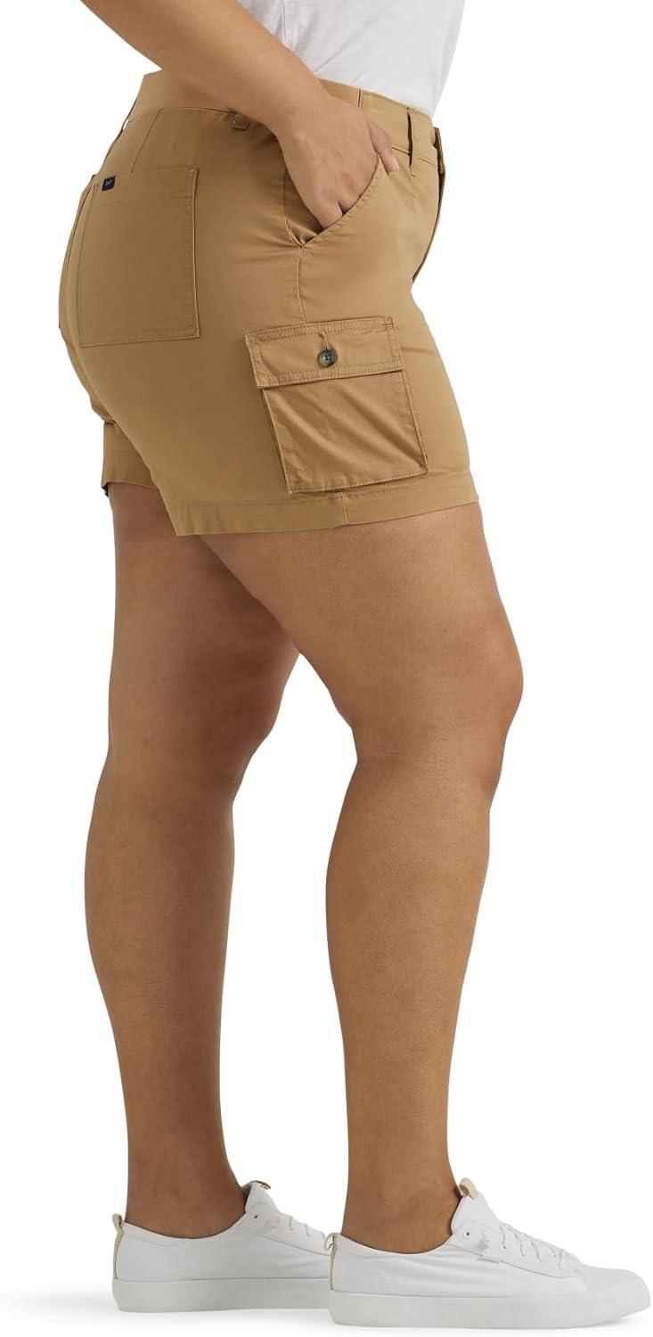 imageLee Womens Ultra Lux Comfort with Flextogo Cargo ShortSettler Tan