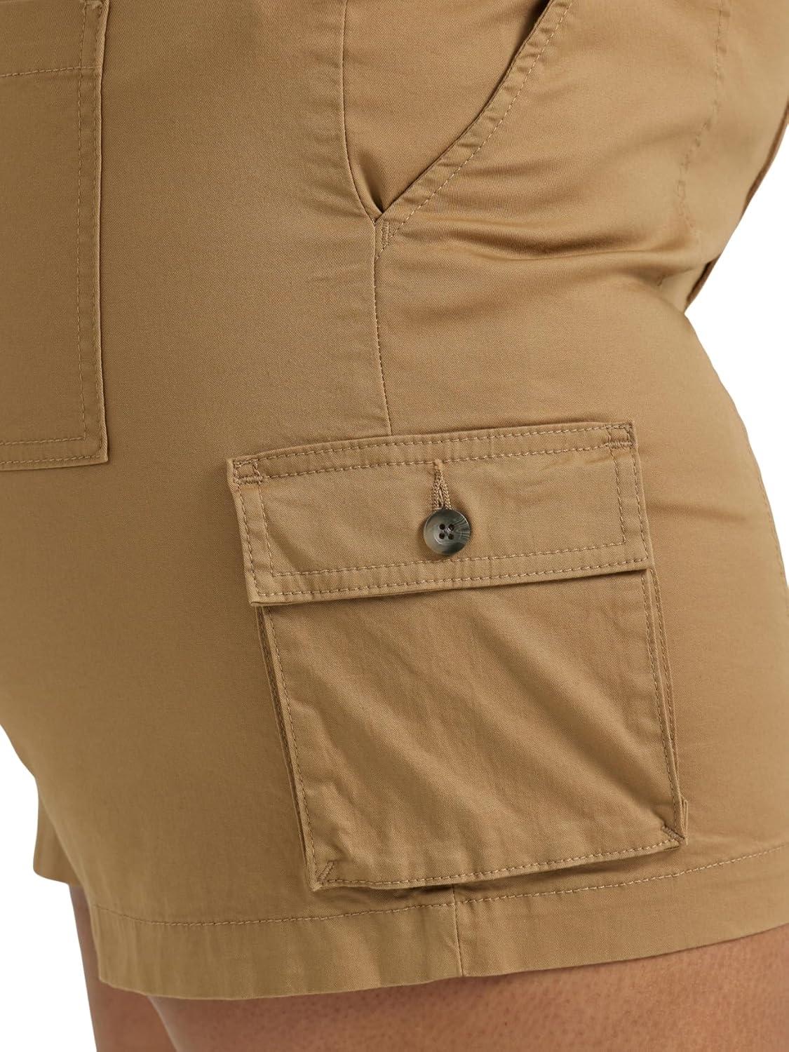 imageLee Womens Ultra Lux Comfort with Flextogo Cargo ShortSettler Tan