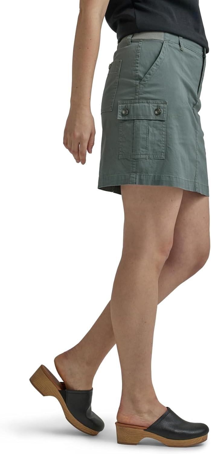 imageLee Womens Ultra Lux Comfort with Flextogo Cargo SkortFort Green