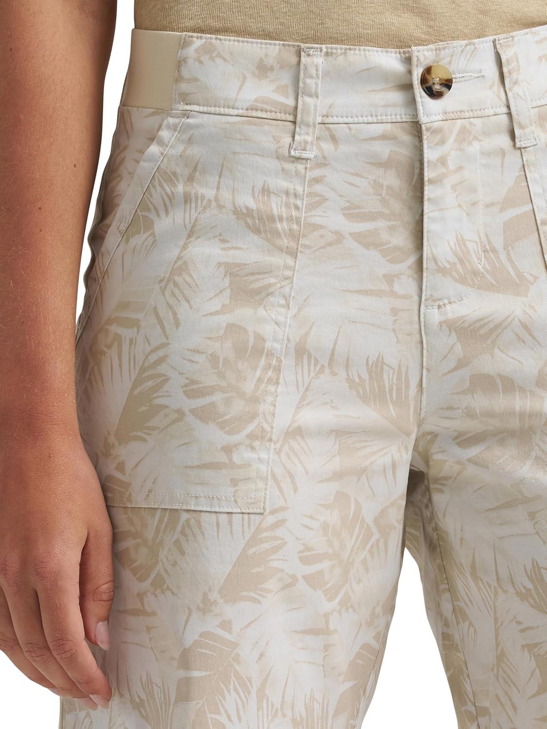 imageLee Womens Ultra Lux Comfort with Flextogo Utility Bermuda ShortNaturalSoybean Palm