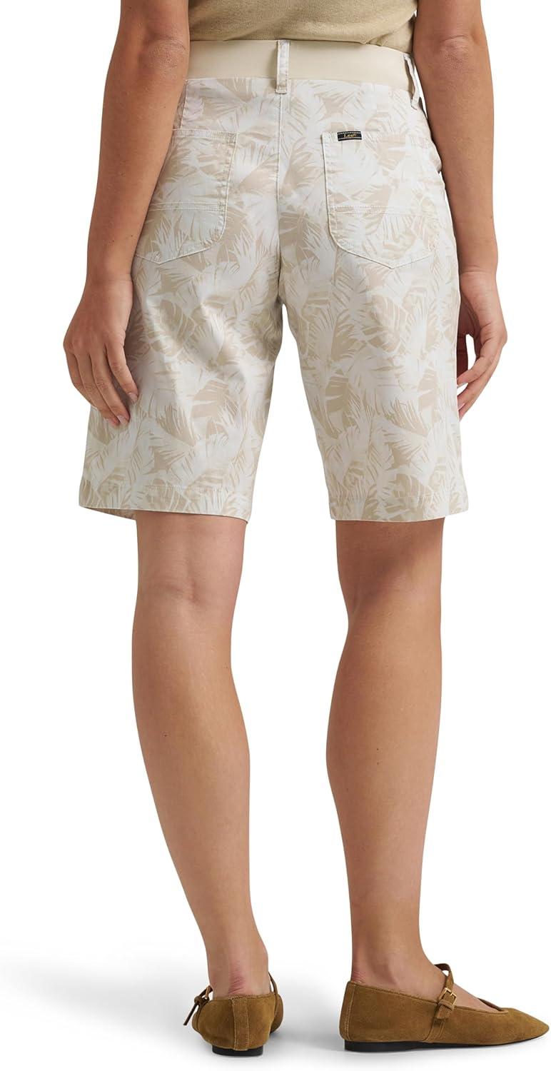 imageLee Womens Ultra Lux Comfort with Flextogo Utility Bermuda ShortNaturalSoybean Palm