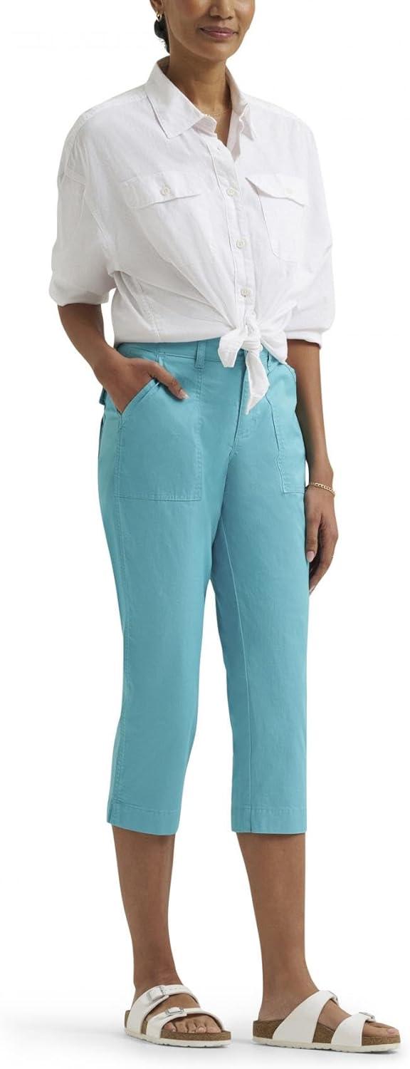 imageLee Womens Ultra Lux Comfort with Flextogo Utility Capri PantBay Blue