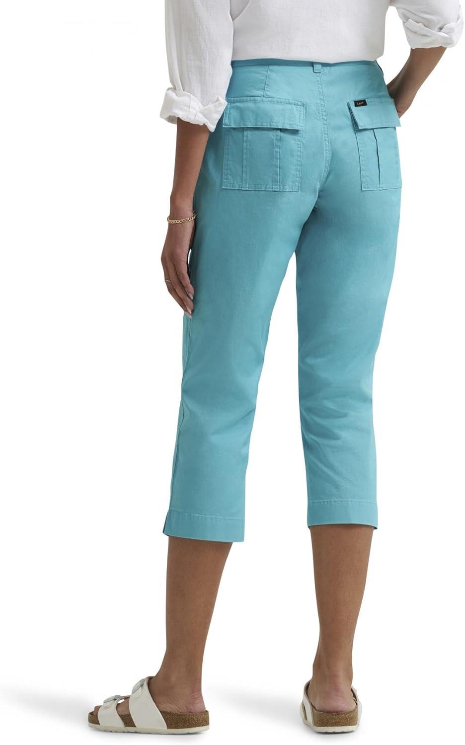 imageLee Womens Ultra Lux Comfort with Flextogo Utility Capri PantBay Blue
