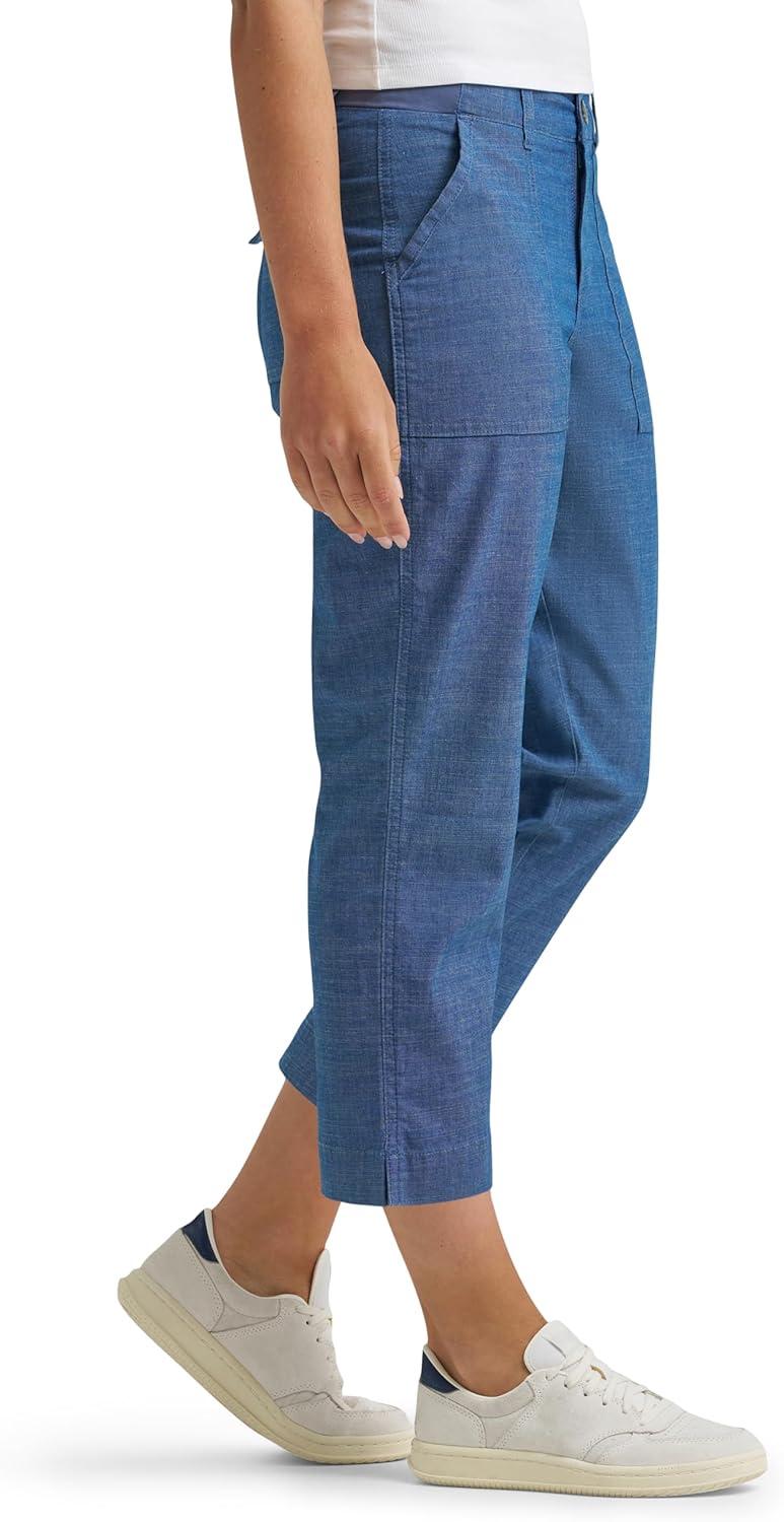 imageLee Womens Ultra Lux Comfort with Flextogo Utility Capri PantChambray