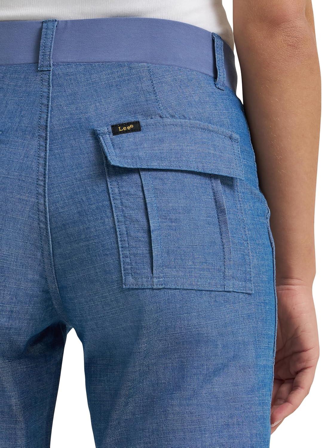 imageLee Womens Ultra Lux Comfort with Flextogo Utility Capri PantChambray