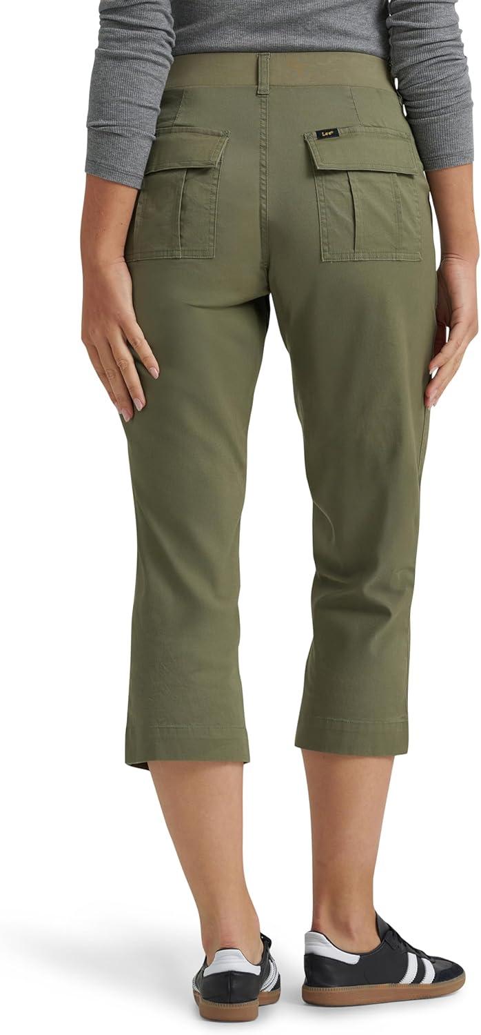 imageLee Womens Ultra Lux Comfort with Flextogo Utility Capri PantMercantile Green