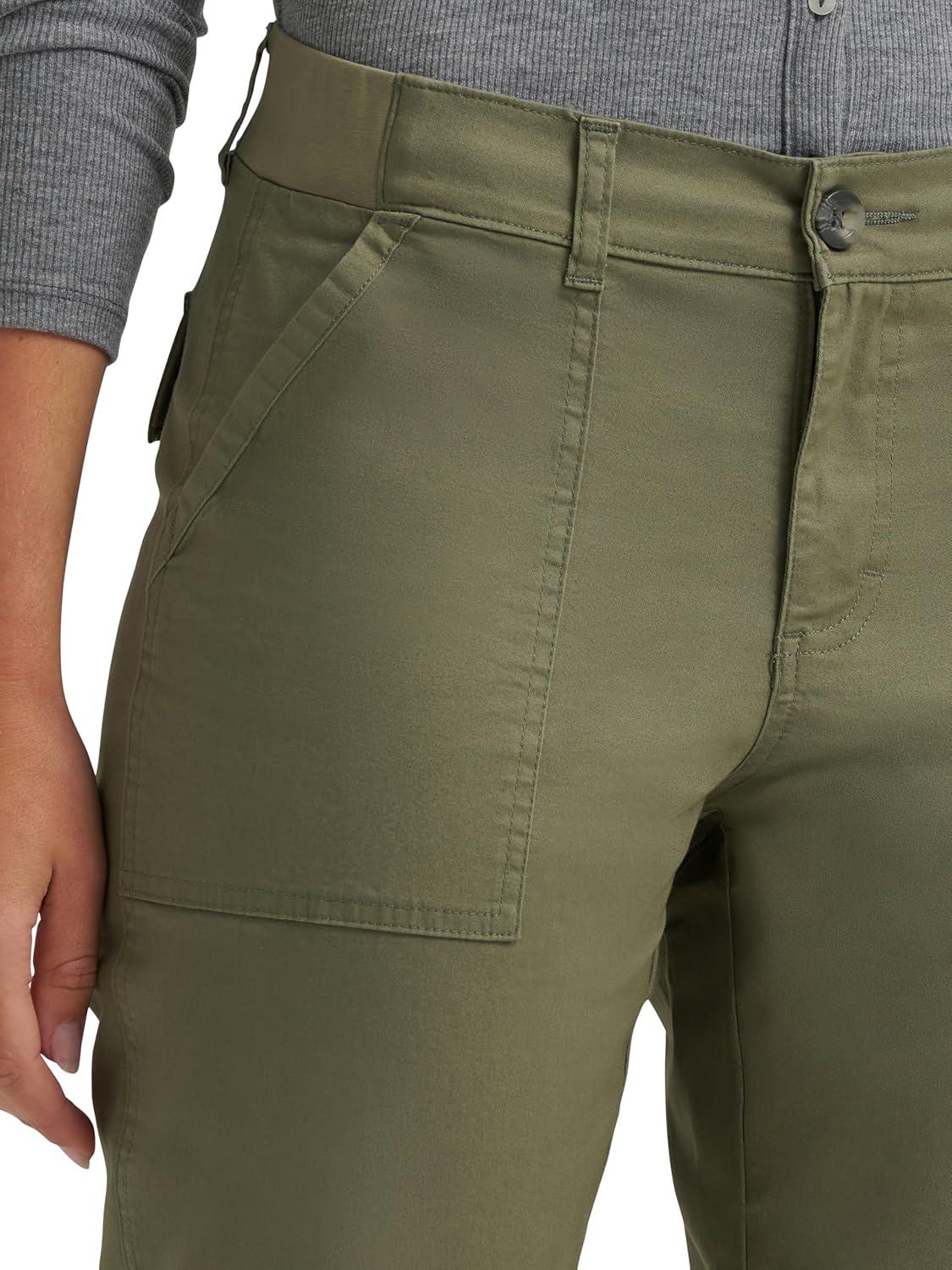 imageLee Womens Ultra Lux Comfort with Flextogo Utility Capri PantMercantile Green