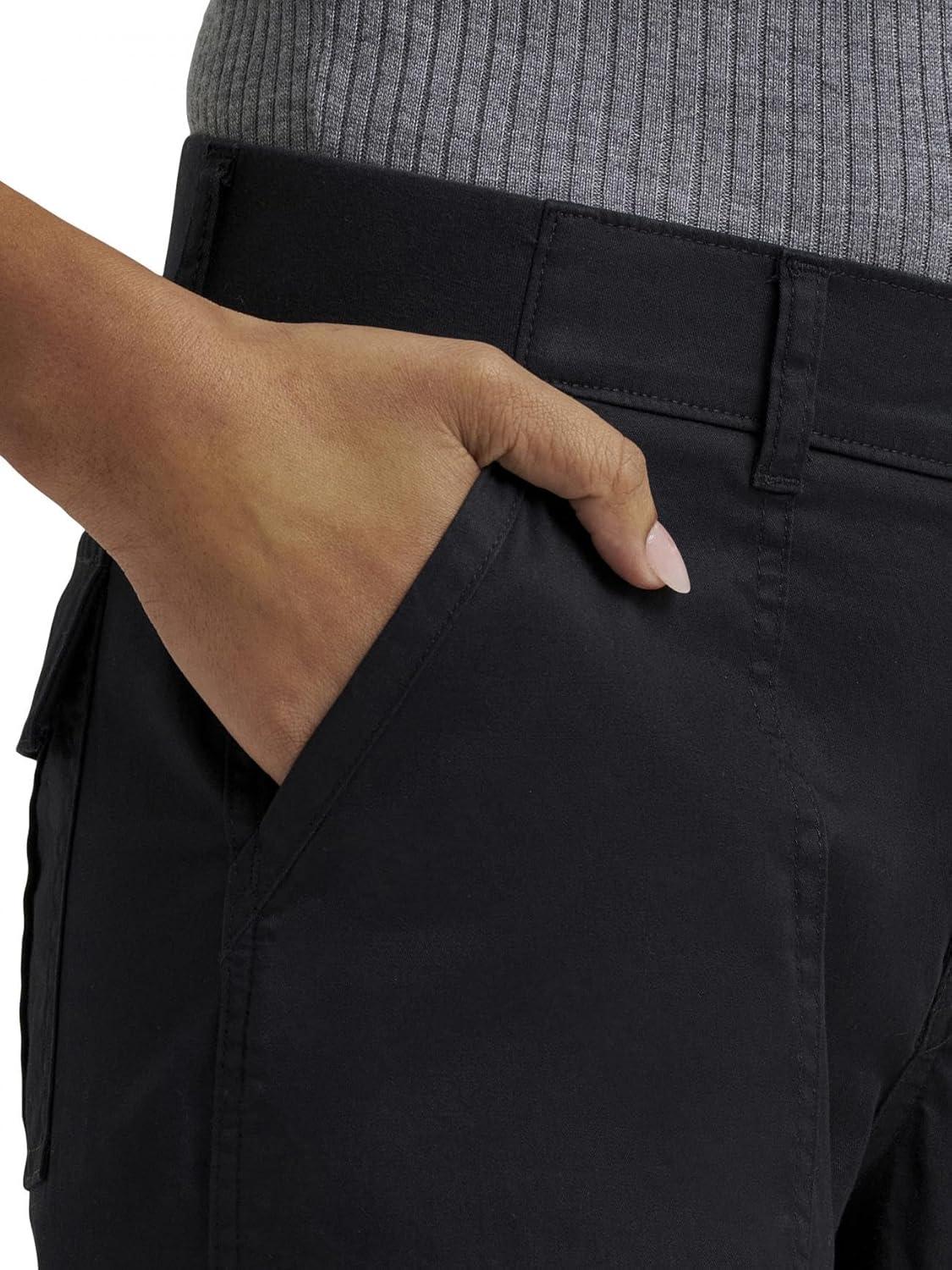imageLee Womens Ultra Lux Comfort with Flextogo Utility Capri PantUnionall Black