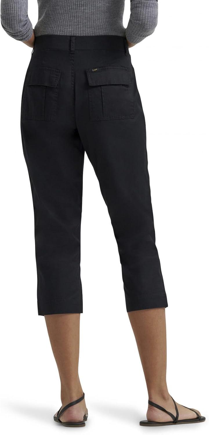 imageLee Womens Ultra Lux Comfort with Flextogo Utility Capri PantUnionall Black